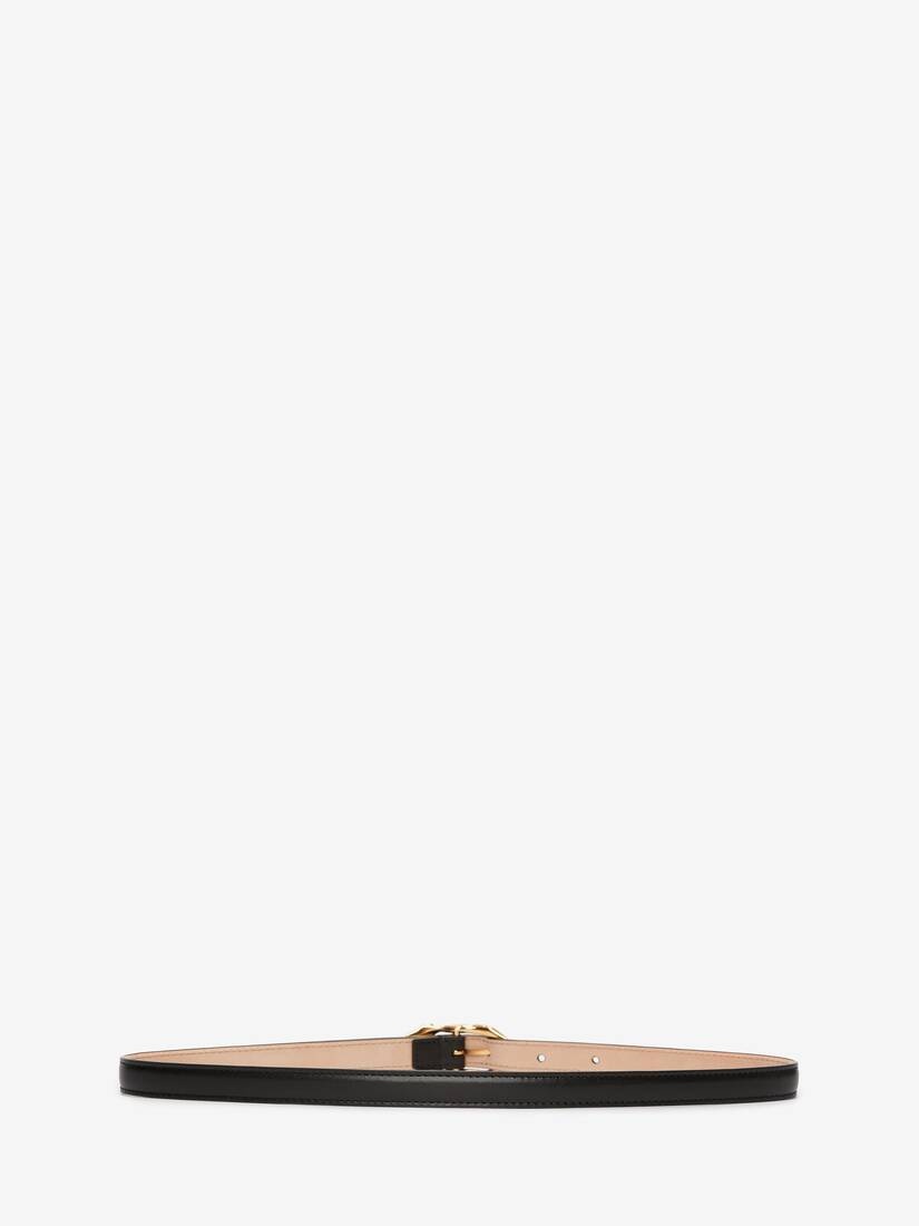Thin Molten Belt in Black - 2