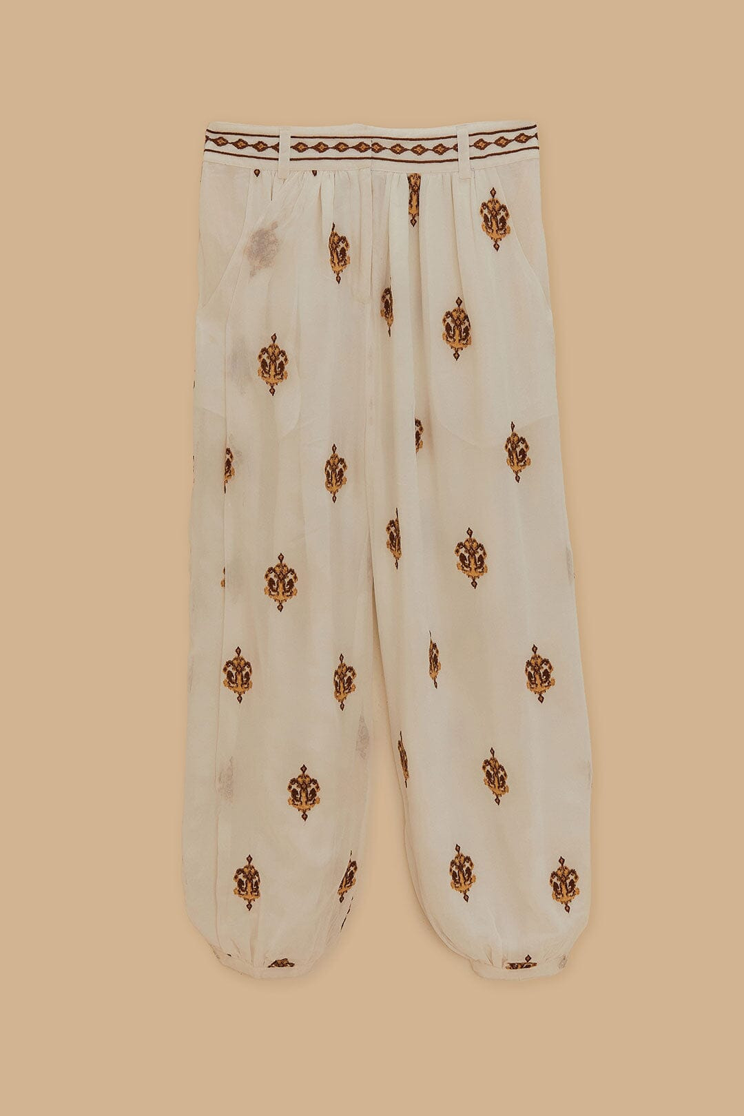 Off-White Anchor Tapestry Embroidered Pants - 7