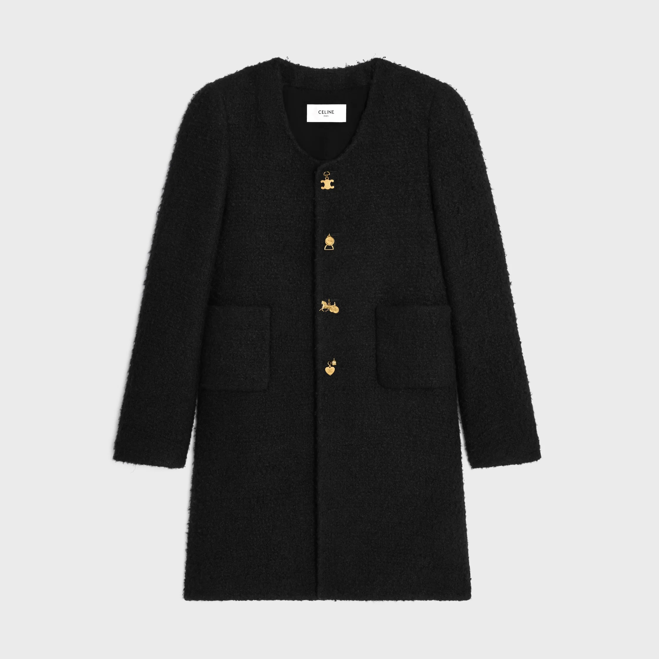maggie coat IN cashmere and wool natté - 1