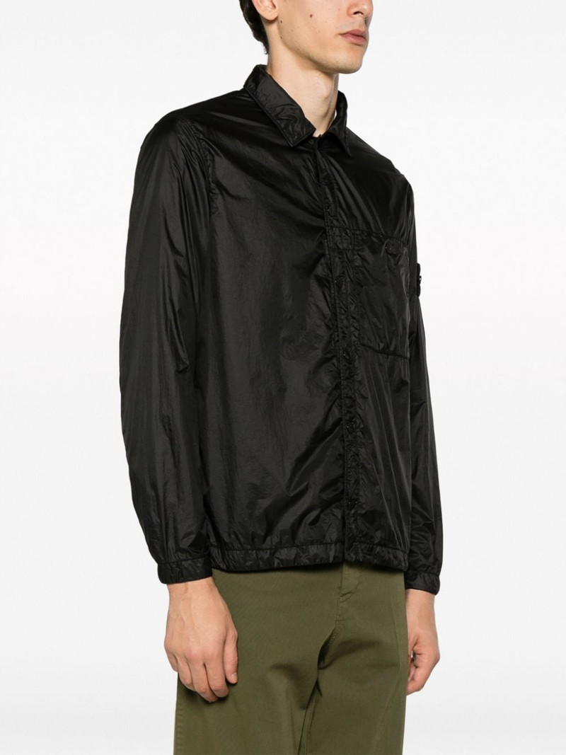 Compass-motif shirt jacket 3