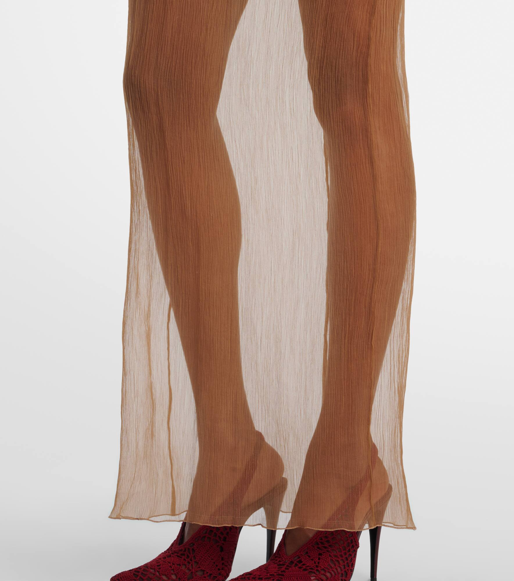 Sheer silk organza gown - 5