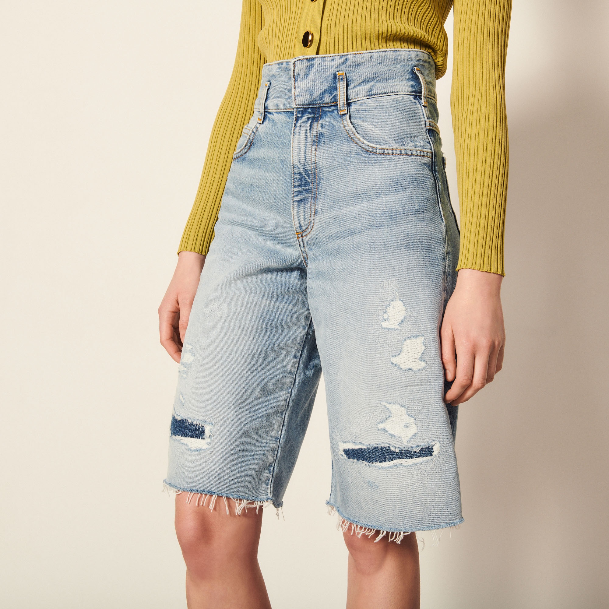 Denim Bermuda shorts - 5
