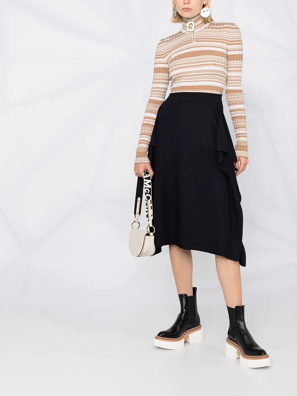 side slits asymmetric skirt - 2