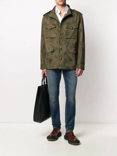 Etro camouflage-print jacket outlook