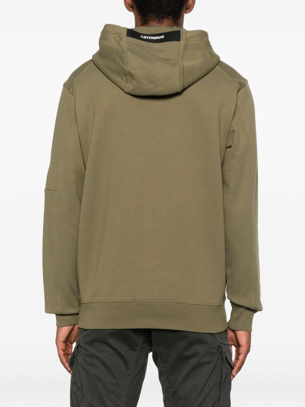 pocket-detail hoodie - 4