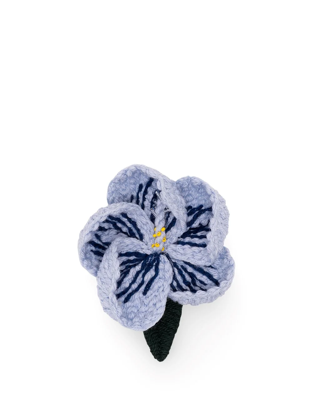 `Hibiscus Embroidered` Brooch - 1
