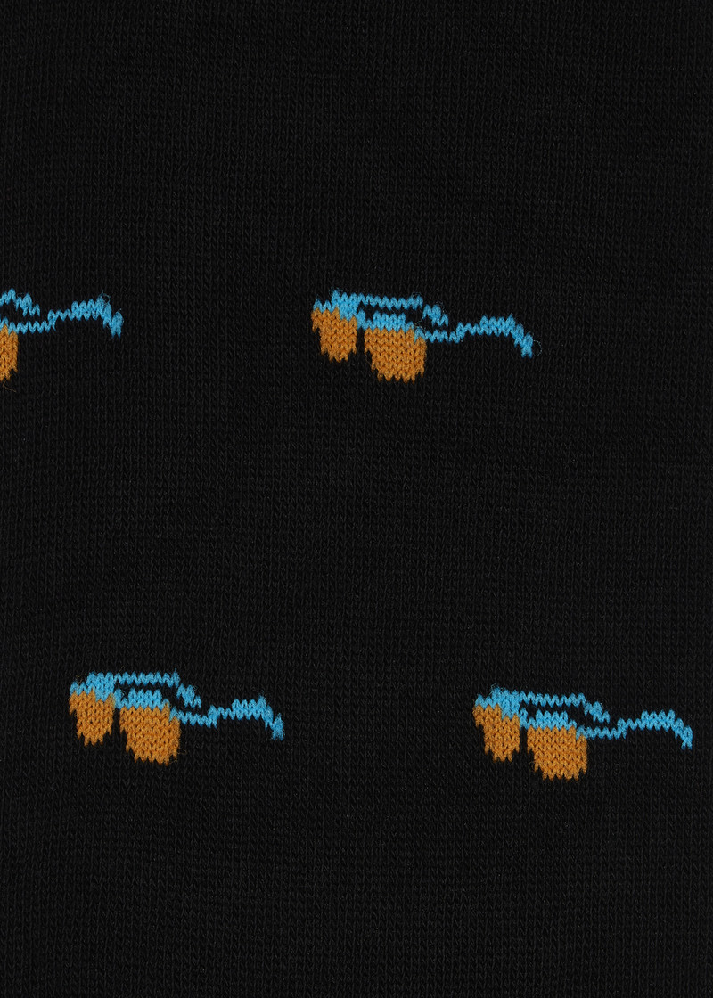 Black 'Sunglasses' Socks 3