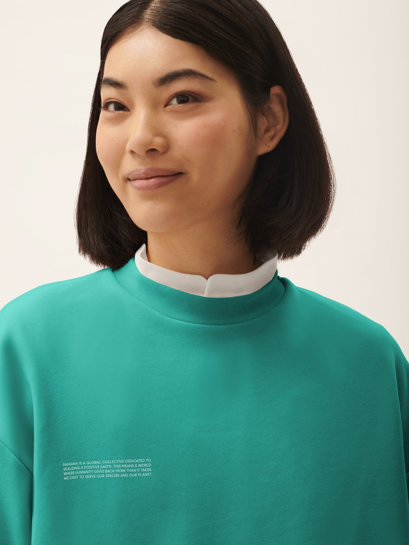 Womens 365 Midweight Sweatshirt - Malachite Green 4