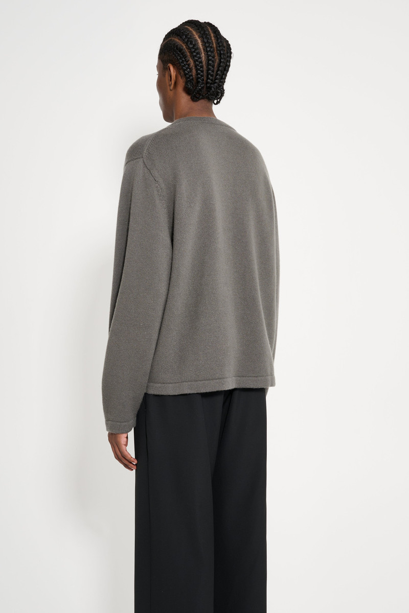 LADY WHITE CO. LADY WHITE CO. WOOL CASHMERE SWEATER MARINE GREY outlook