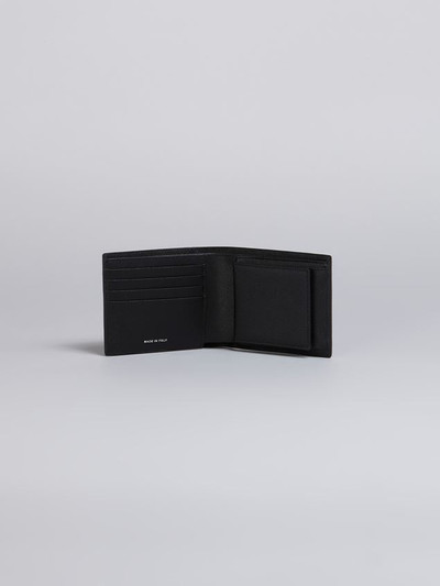 Marni BROWN AND BLACK SAFFIANO LEATHER YEN AND USD BI-FOLD WALLET outlook