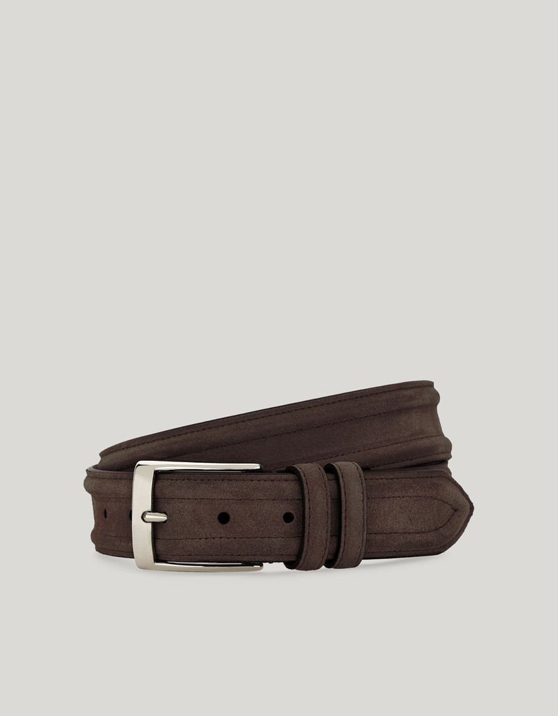 SUEDE CALFSKIN BELT WITH DOUBLE WORKMANSHIP 1