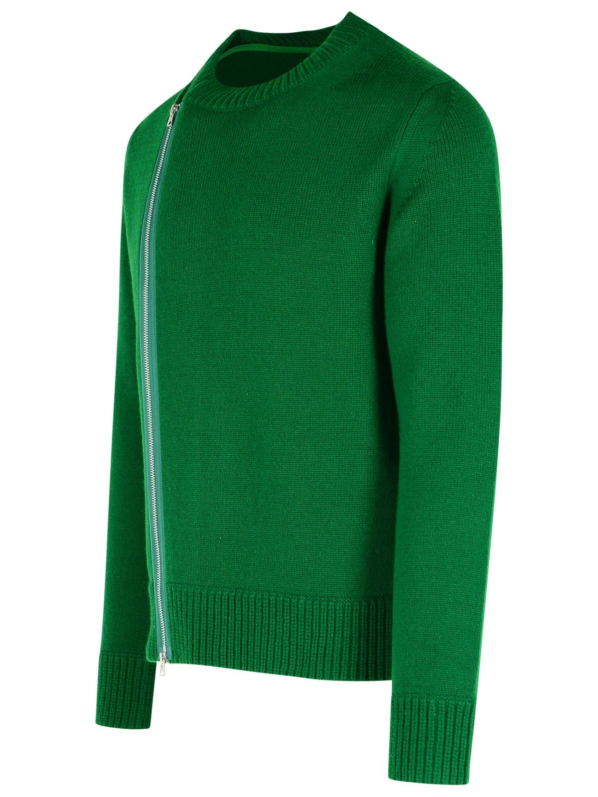 Sacai Green Wool Sweater Men - 2