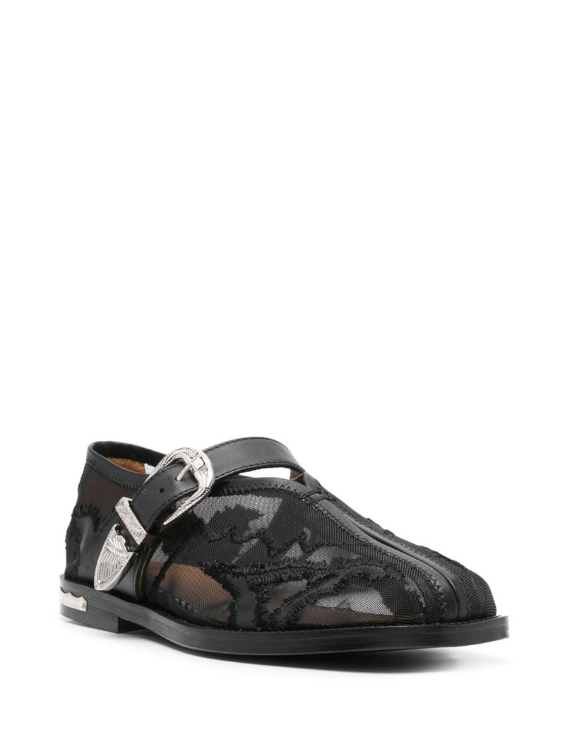 TOGA PULLA embroidered loafers outlook