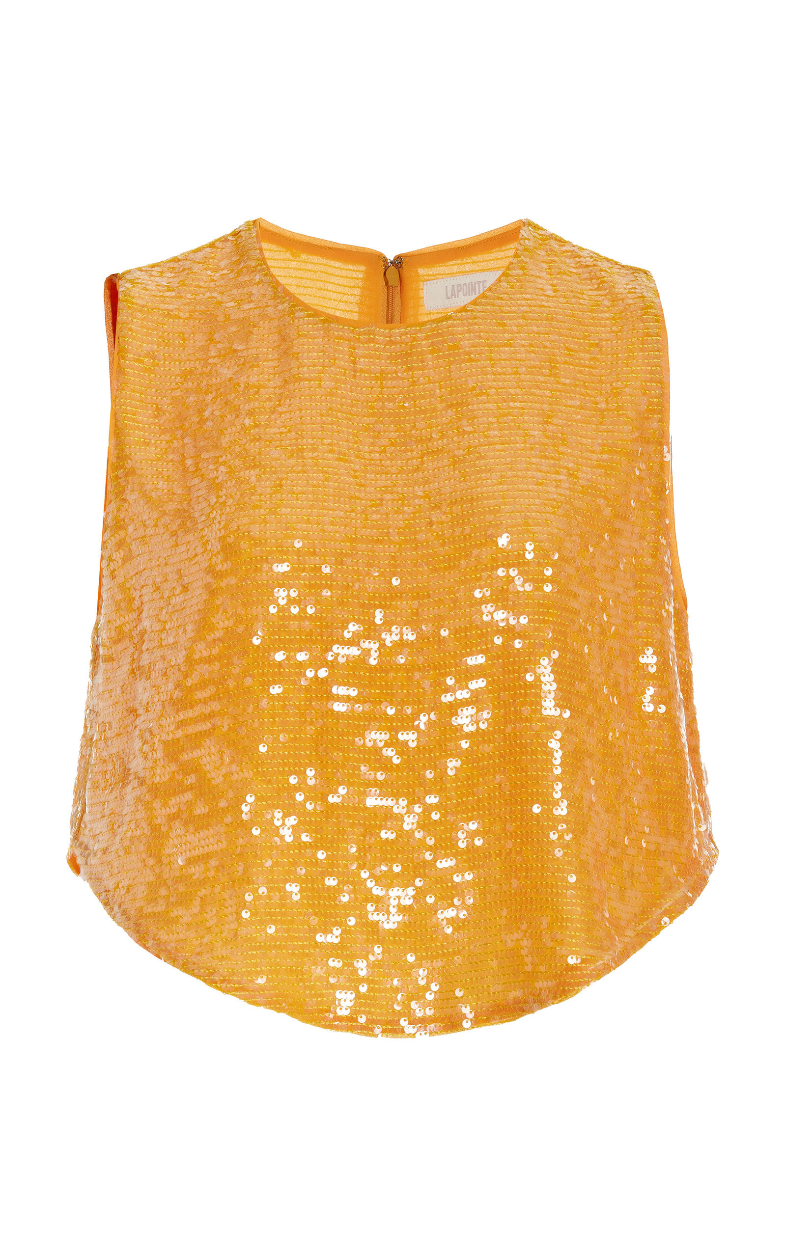 Sequin Cropped Top orange - 1