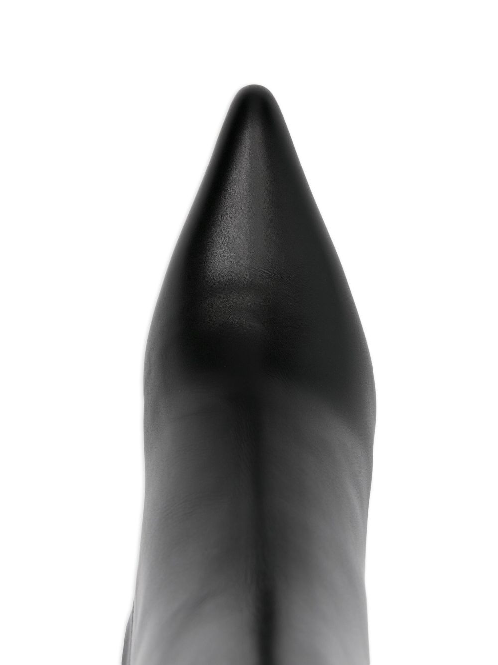 100mm pointed-toe sculpted-heel boots - 4