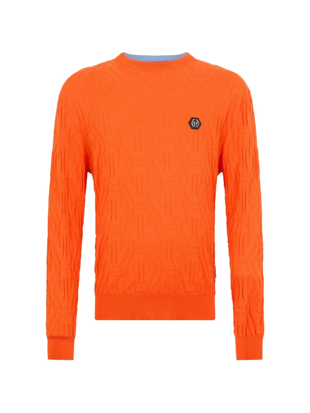 jacquard round-neck monogram knitwear - 1