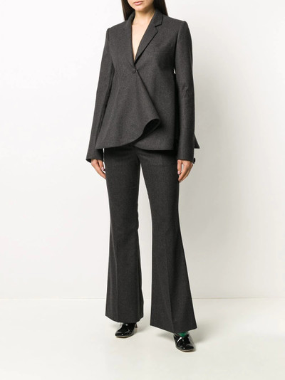 Christopher Kane flared draped blazer outlook