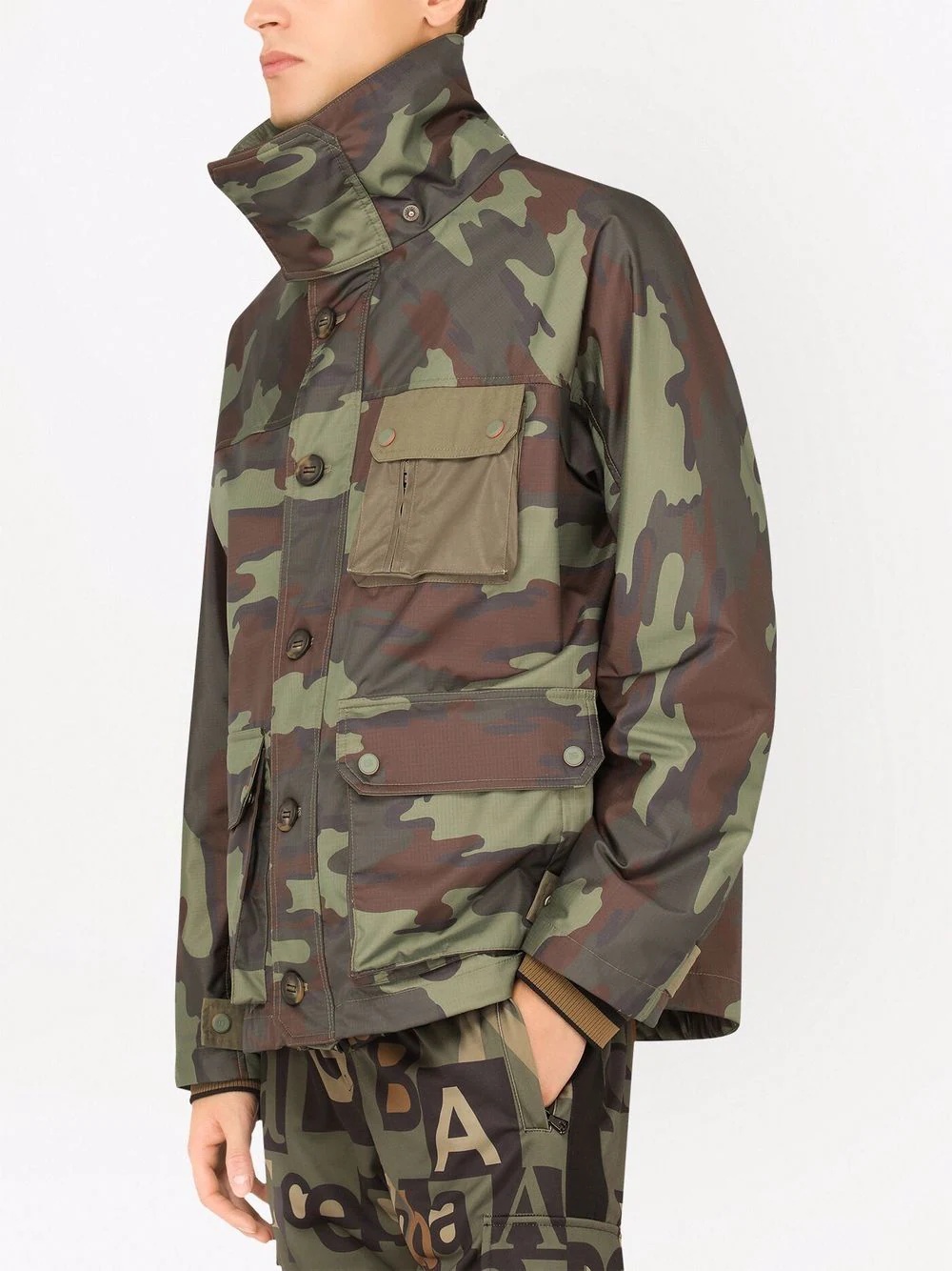 camouflage-print rain jacket - 5