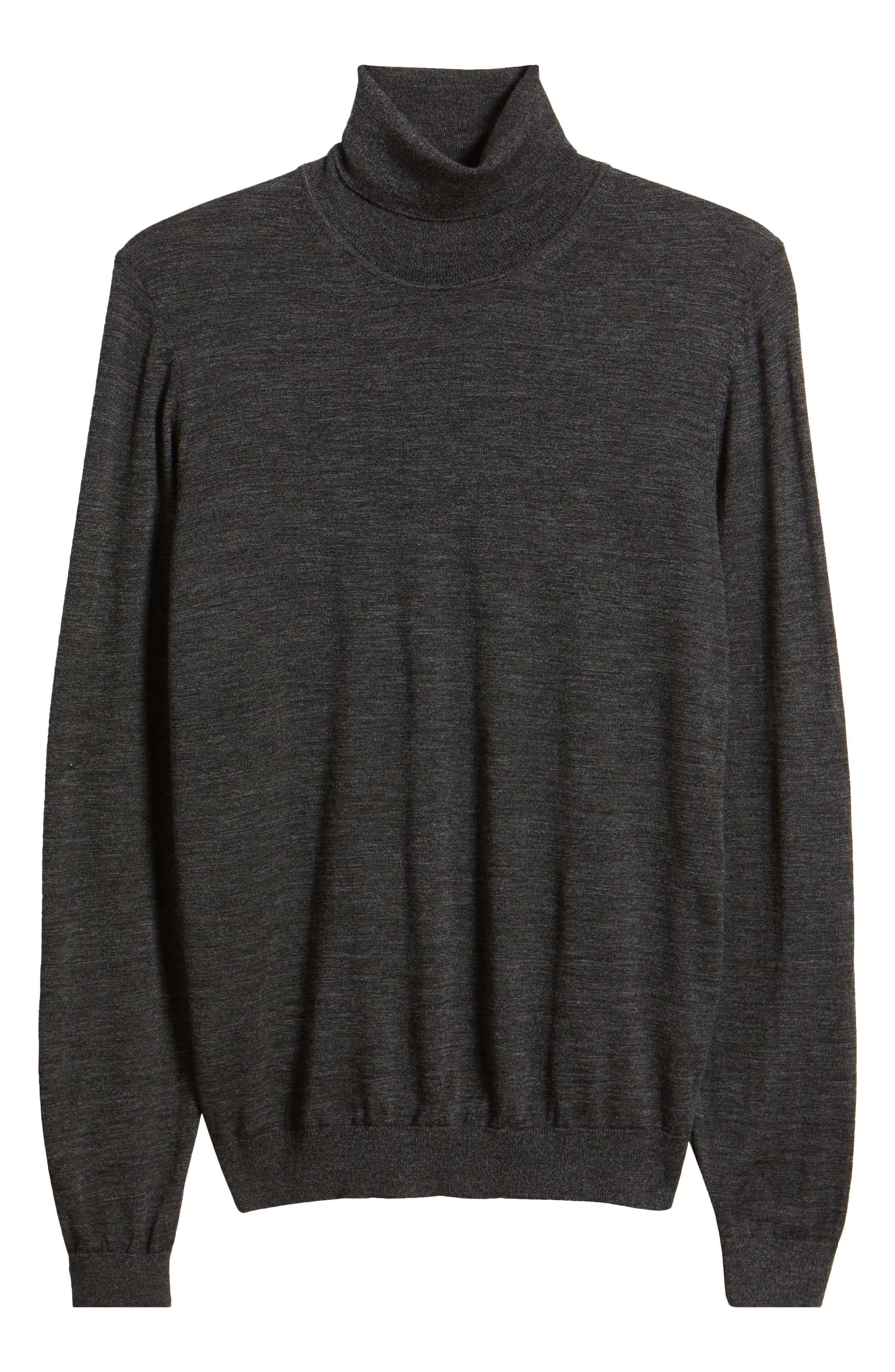 BOSS Musso Virgin Wool Turtleneck Sweater in Black at Nordstrom - 5