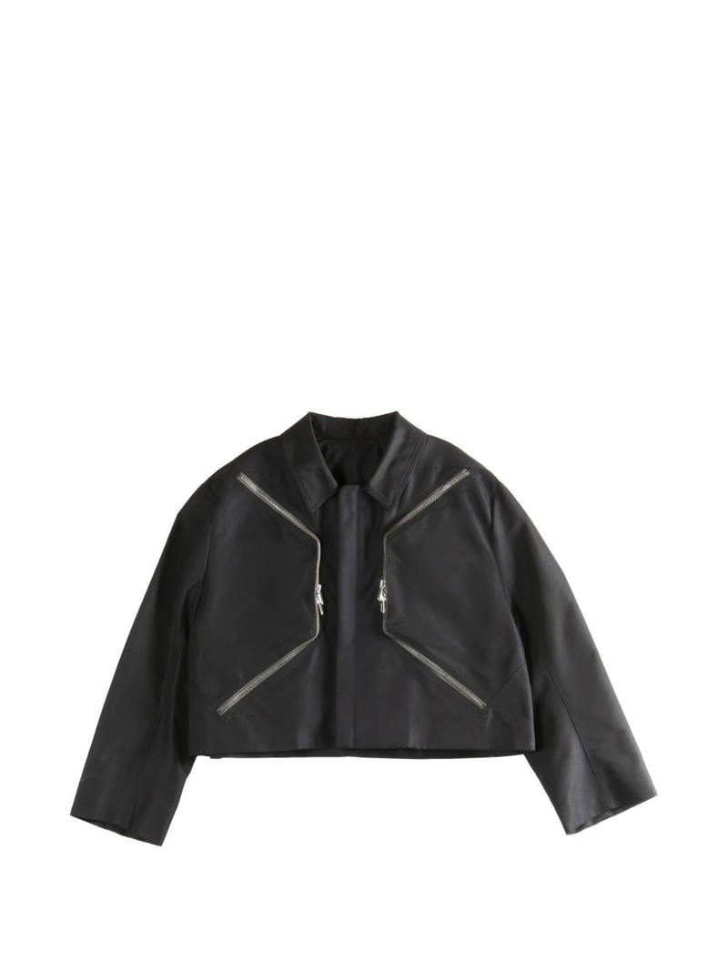 Rick Owens zip-up cropped jacket outlook