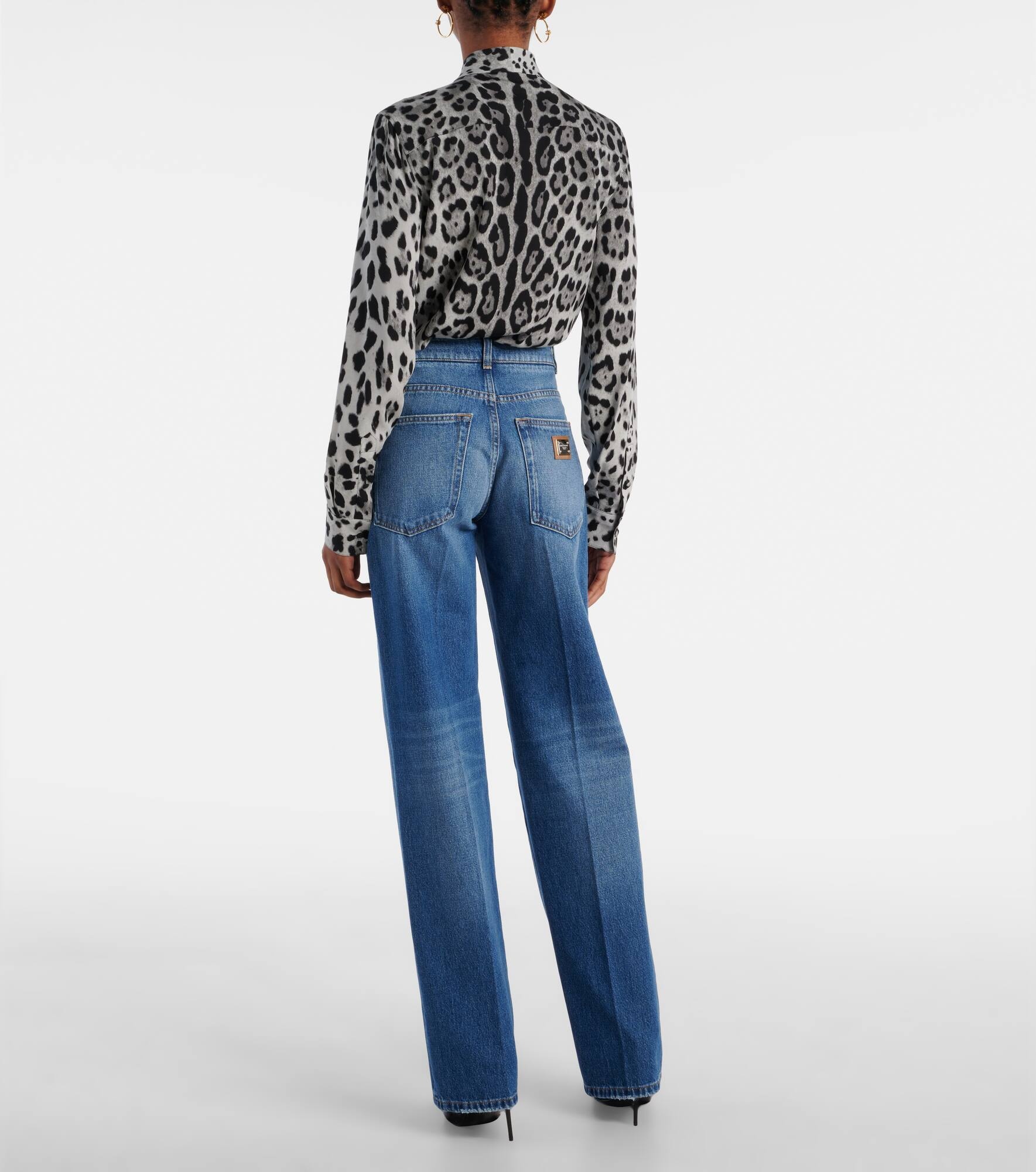 High-rise wide-leg jeans - 3