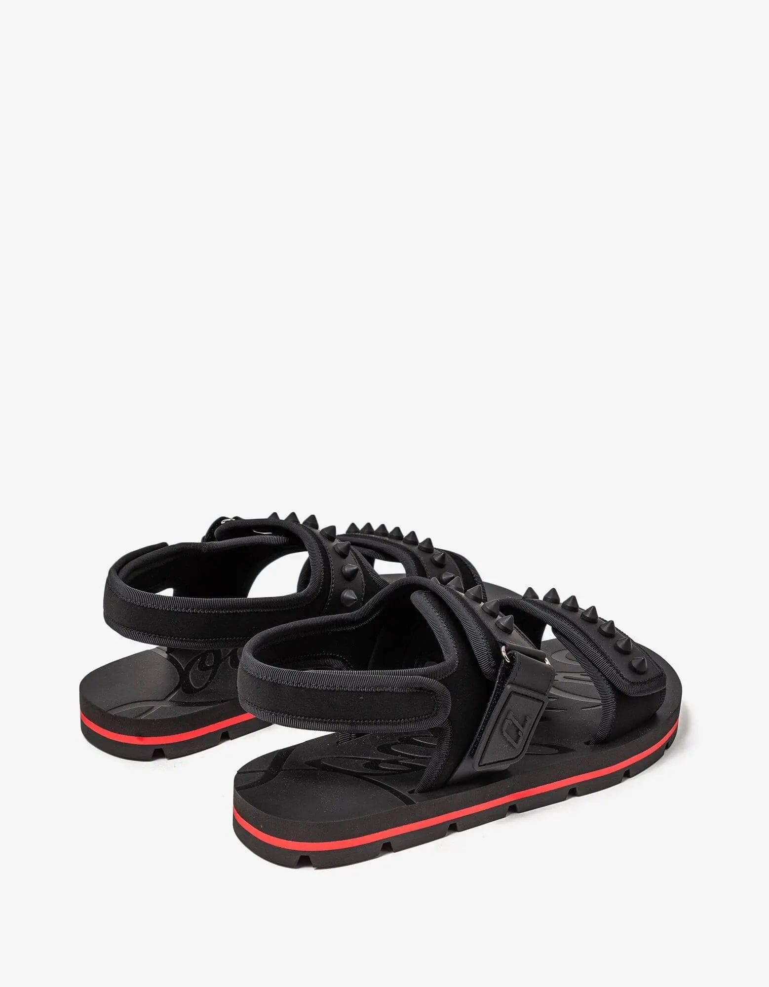 Christian Louboutin Siwa Flat Black Sandals - 7