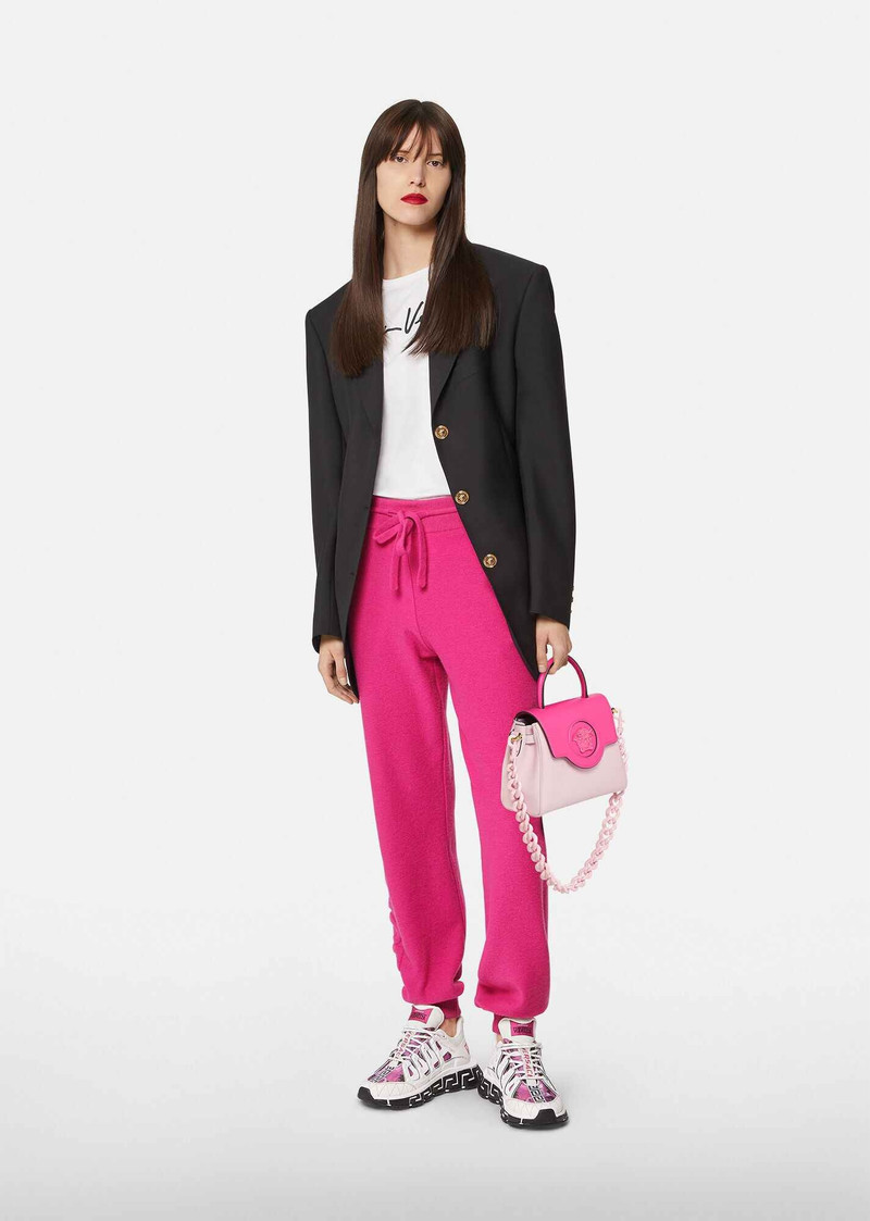 Logo Wool & Cashmere Sweatpants 4