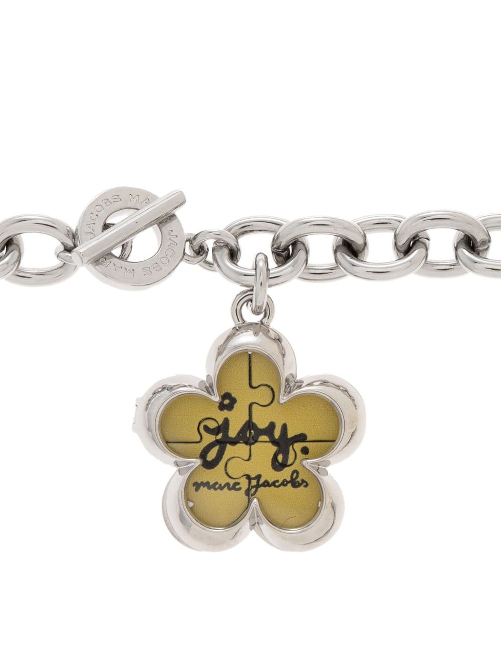 flower-charm chain necklace - 4