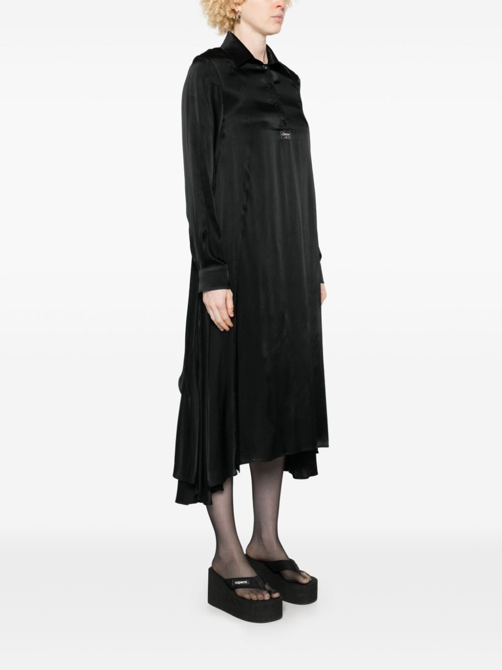 satin midi dress - 3