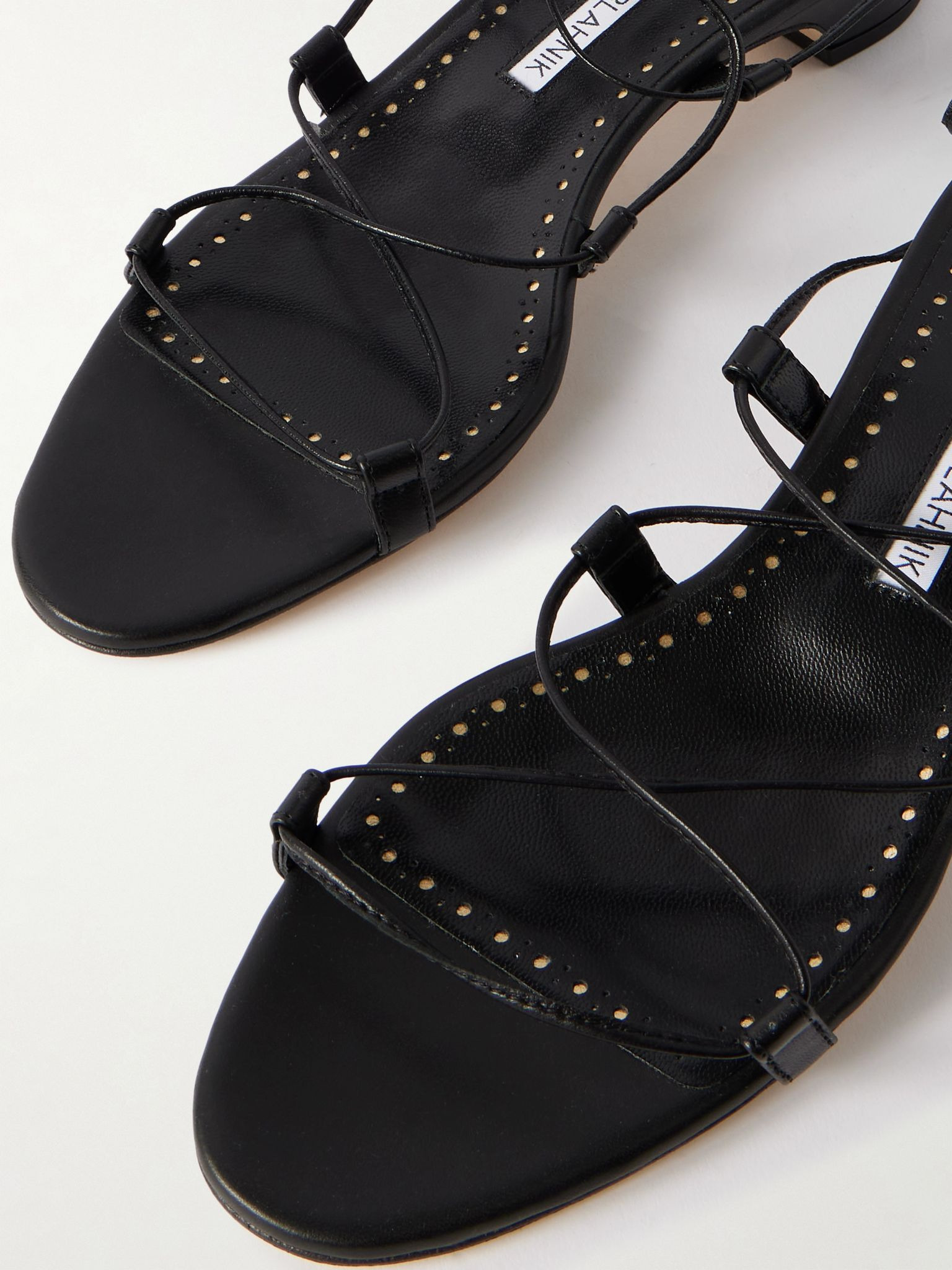 Dellasan 30 leather sandals Black - 4