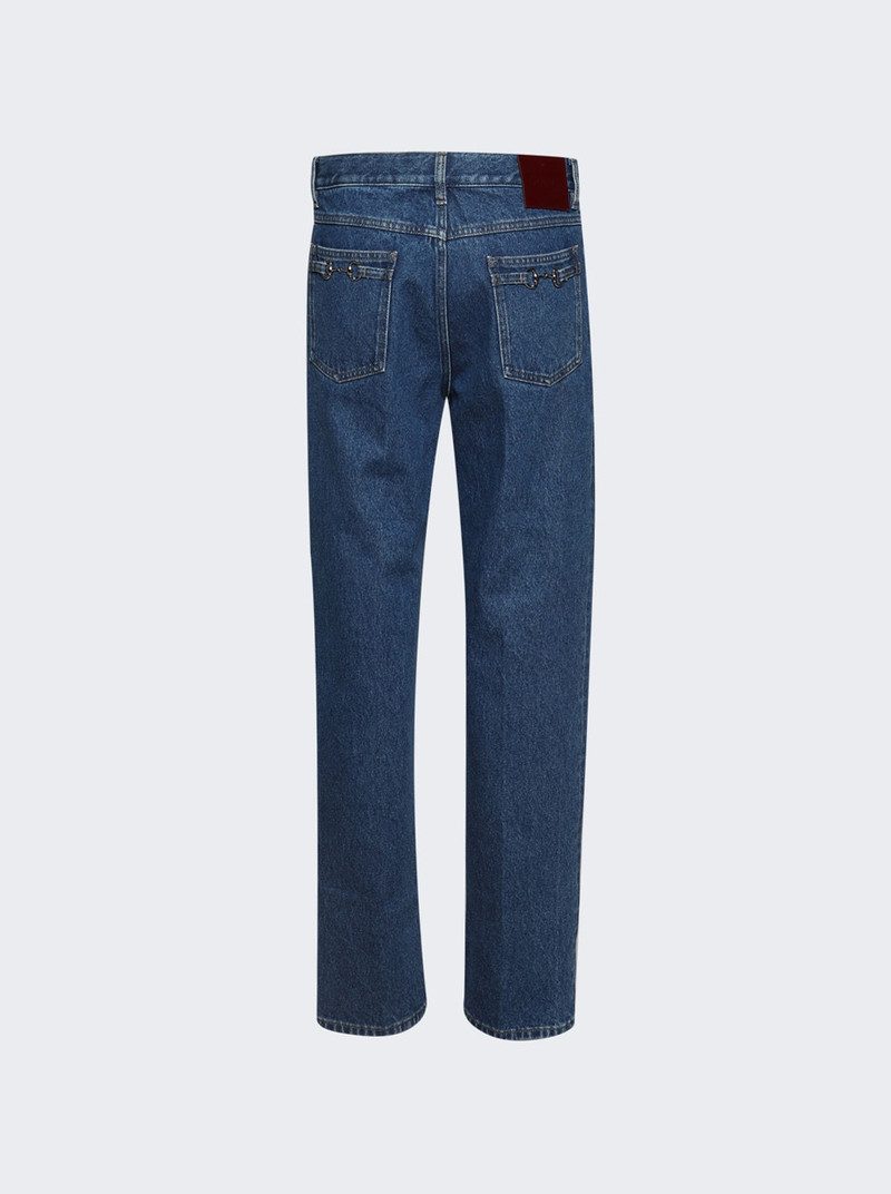 GUCCI Slim Cropped Denim Petroleum Blue outlook