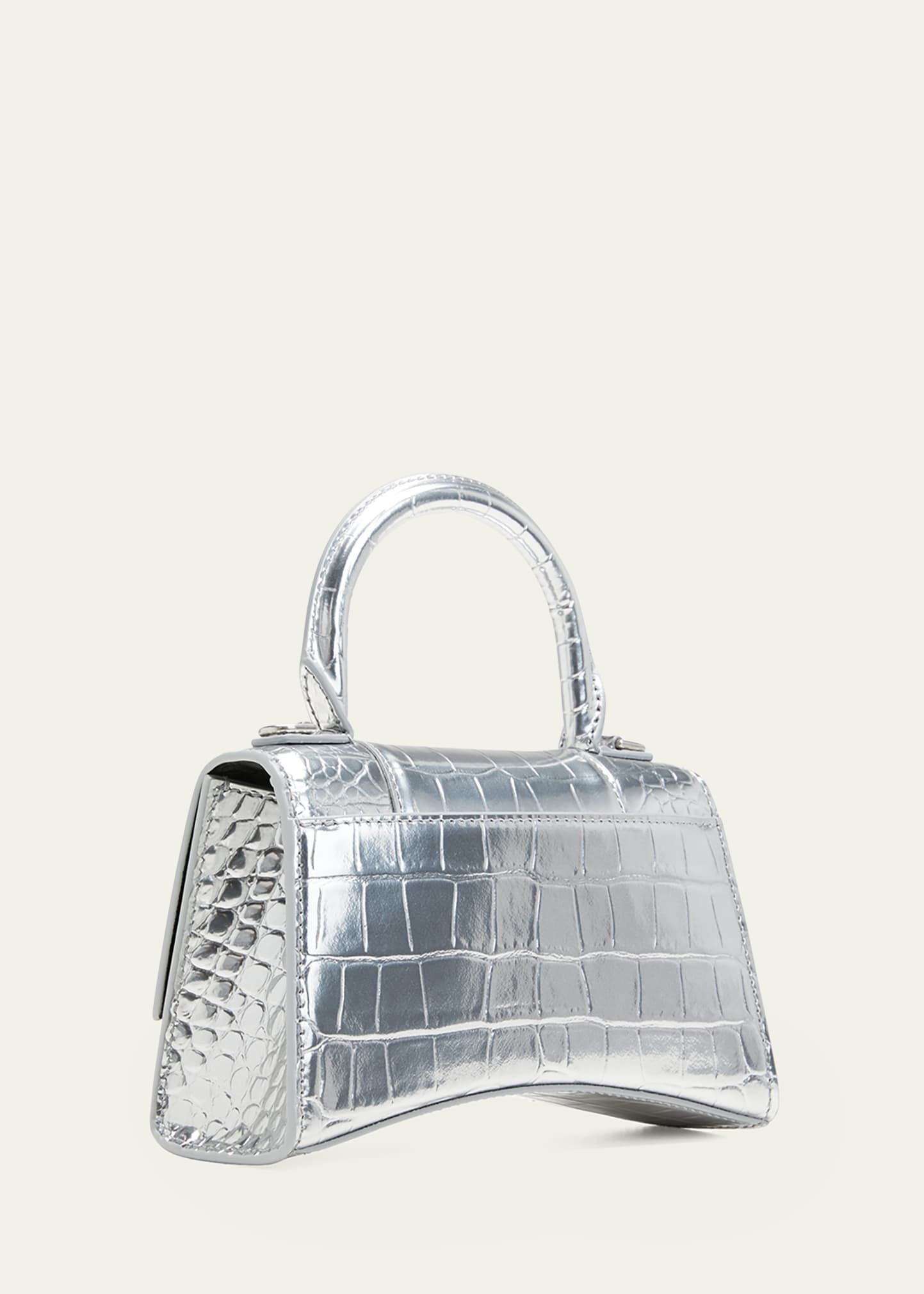 Hourglass XS Metallic Satchel Bag - 3