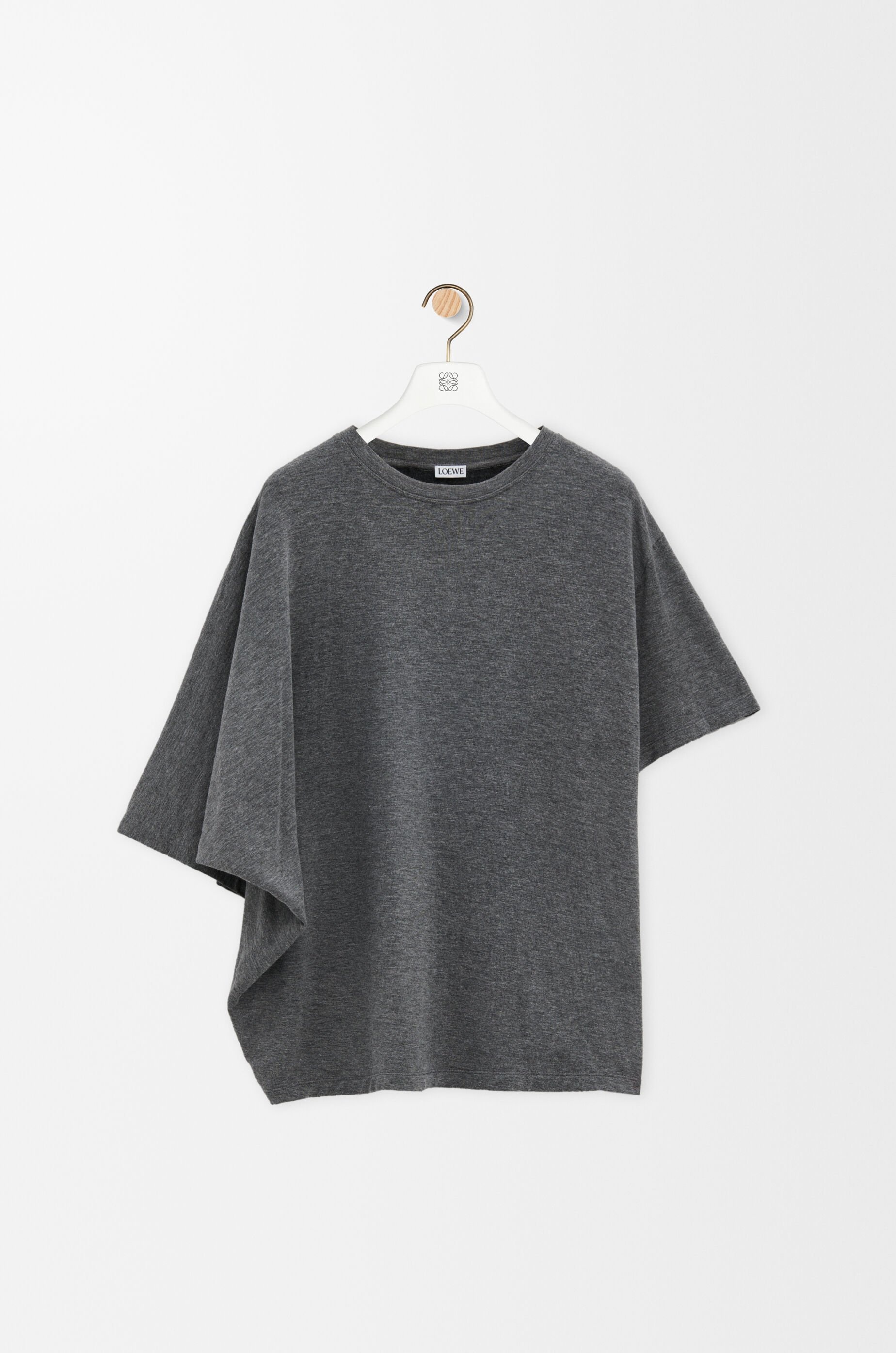 Draped T-shirt in viscose and cashmere - 1