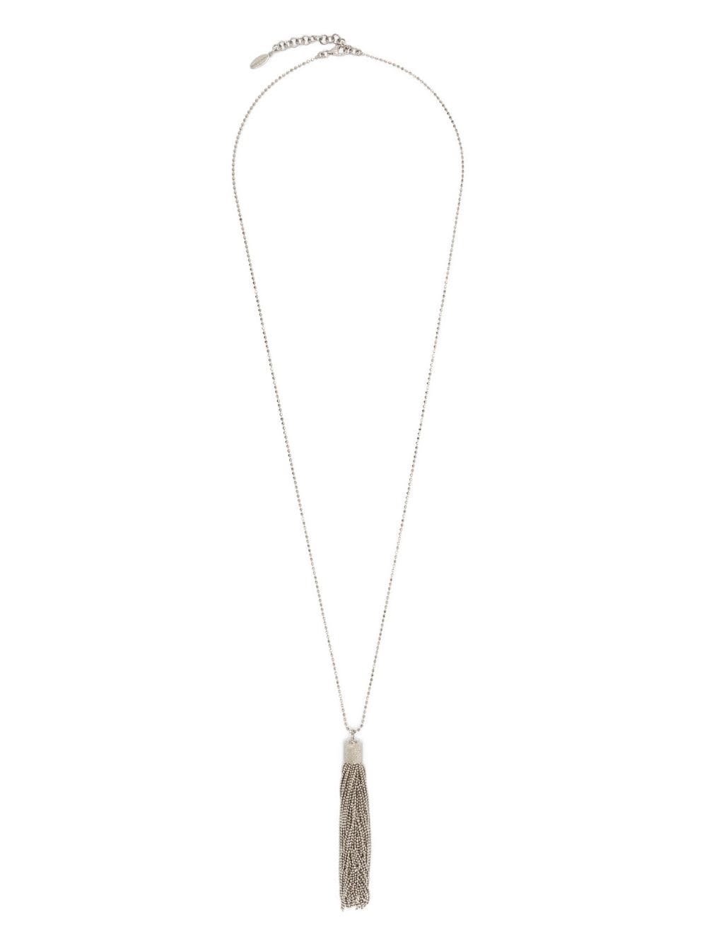 Precious tassel-detail long necklace - 3