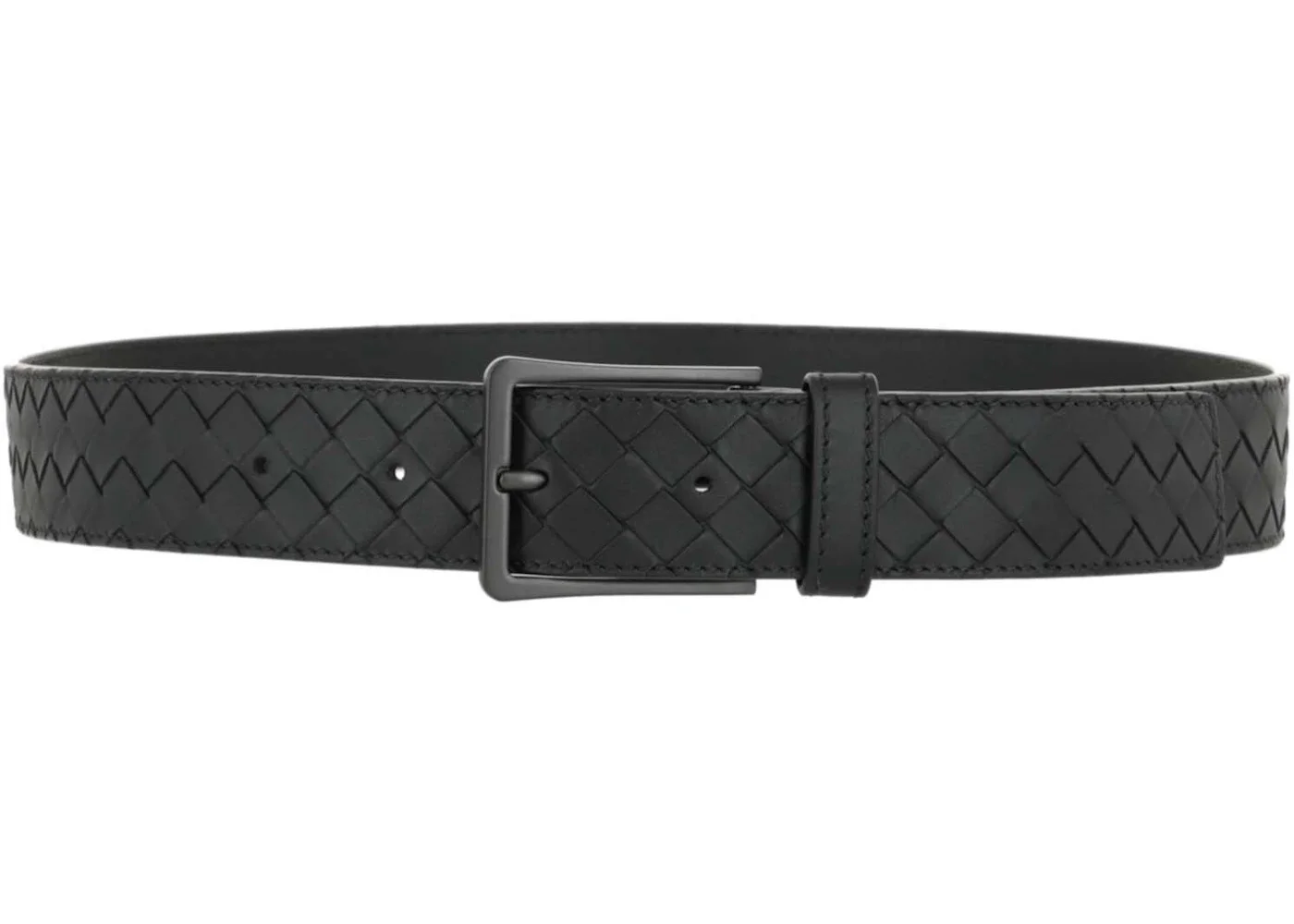 Bottega Veneta Intrecciato Leather Belt Nero - 1