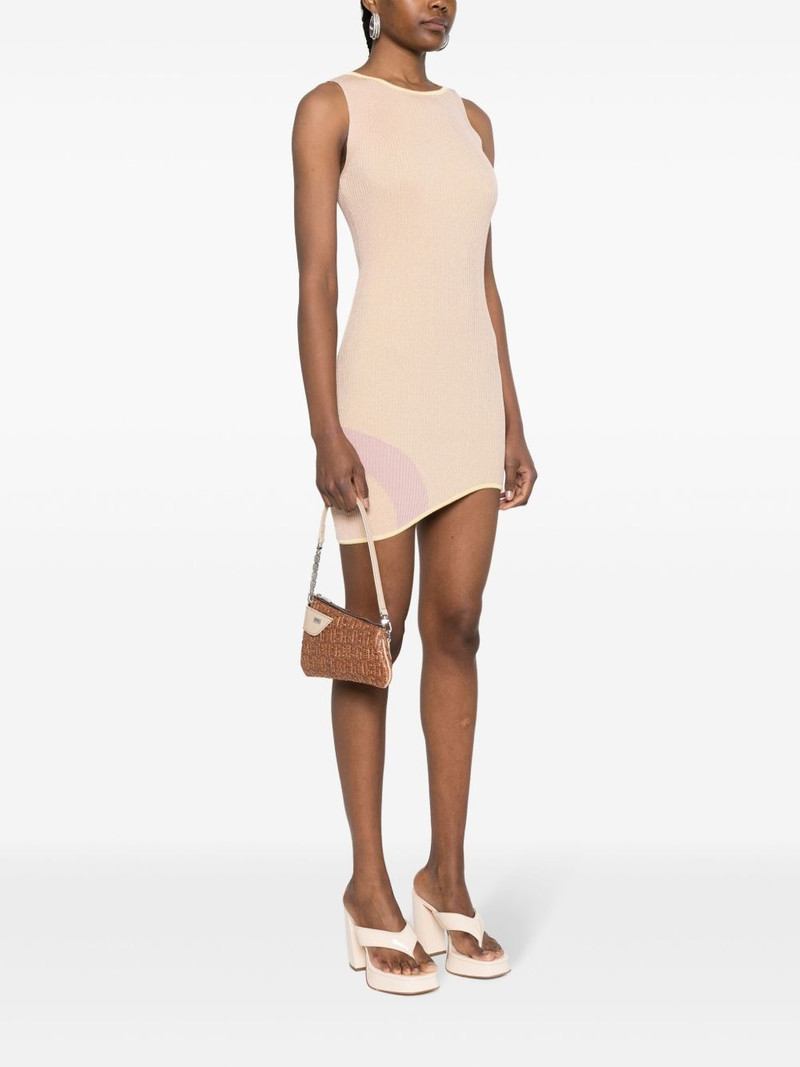 GCDS Comma Notte raffia shoulder bag outlook