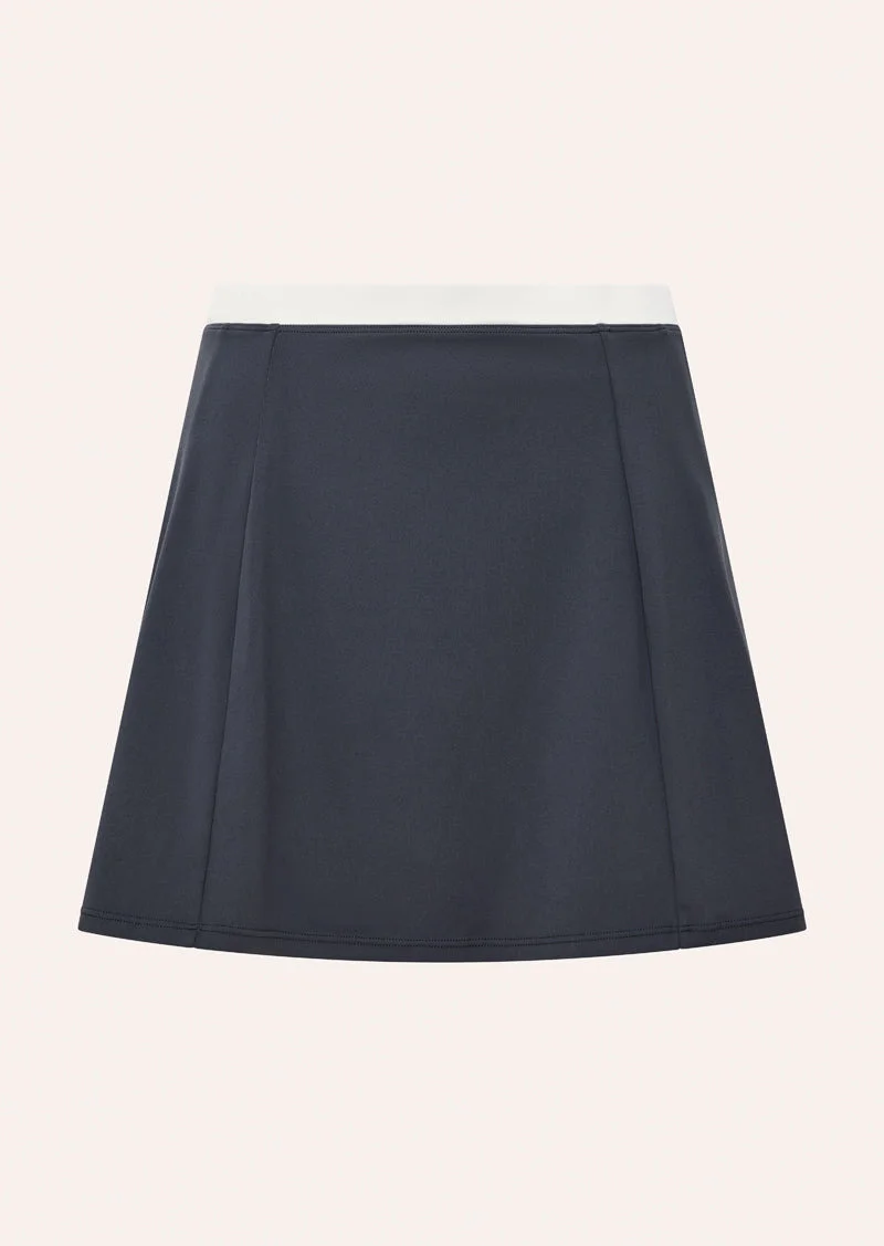 SPECTRUM MINI SKIRT IN MARINE BLUE - 1