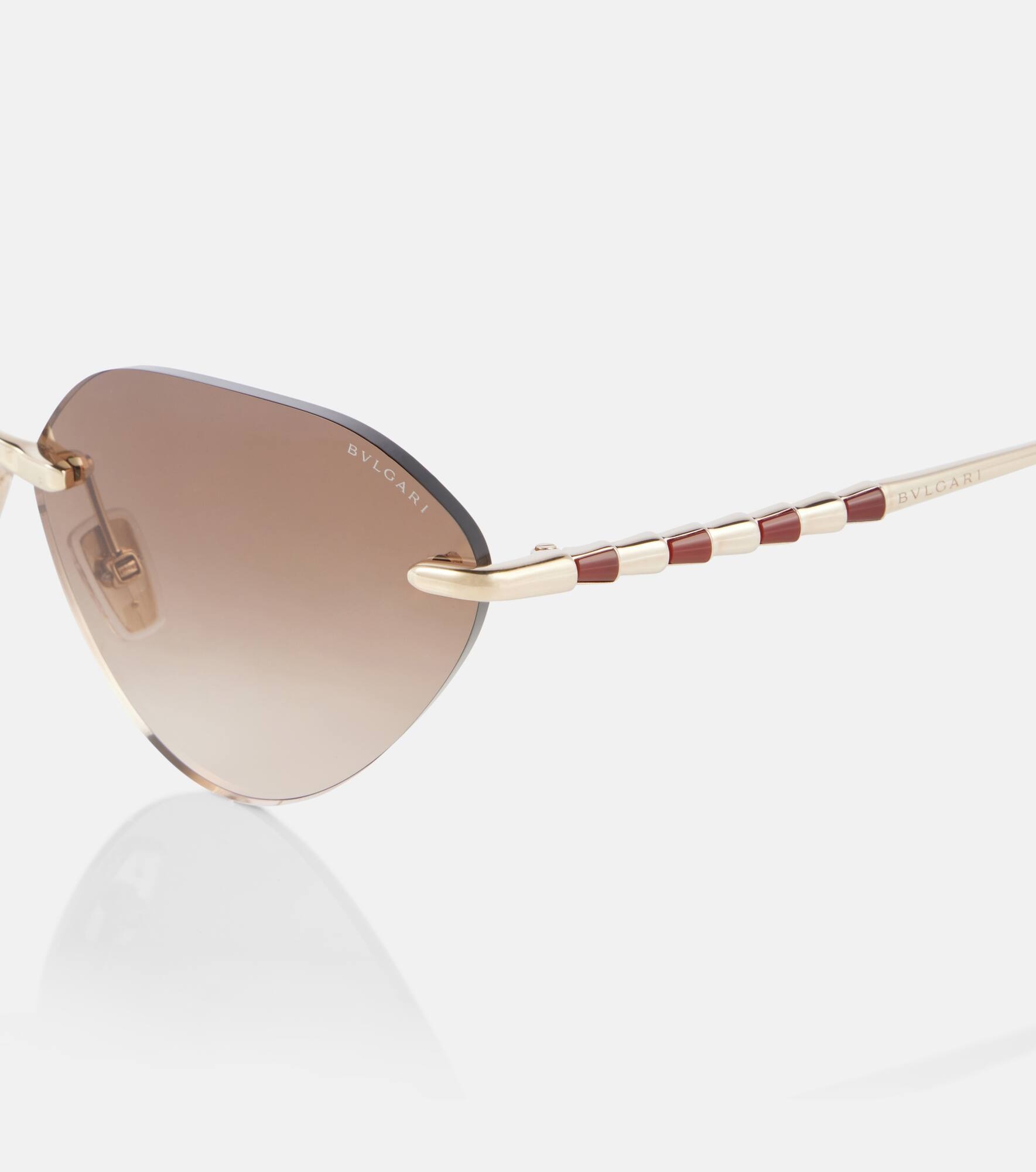 Serpenti embellished cat-eye sunglasses - 2