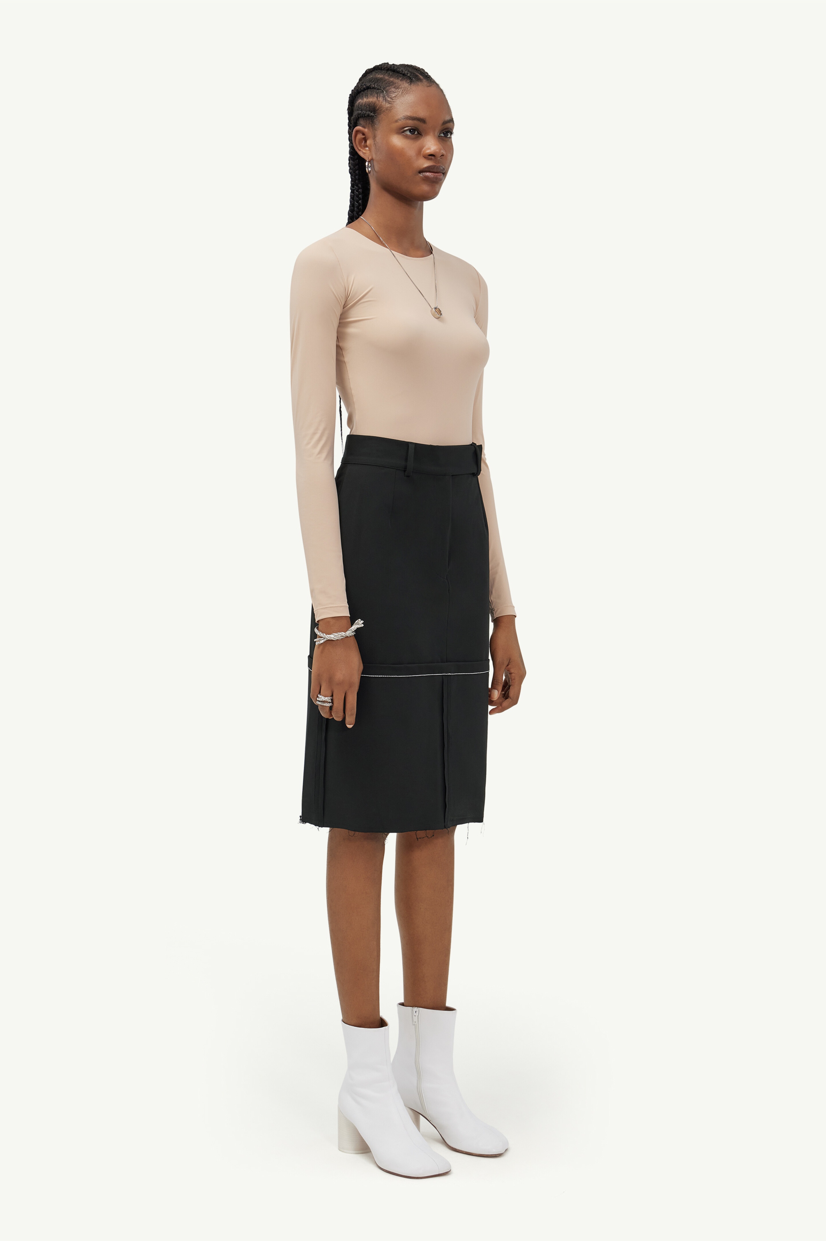 Knee-length skirt - 3