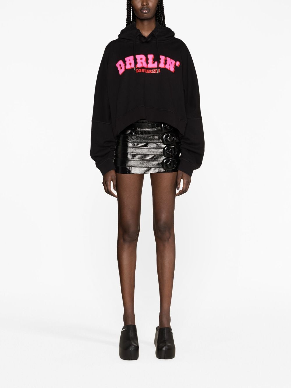 Darlin' logo-print cotton hodie - 2
