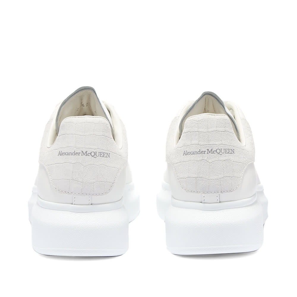 Alexander McQueen Snakeskin Embossed Suede Heel Tab Sneaker - 3