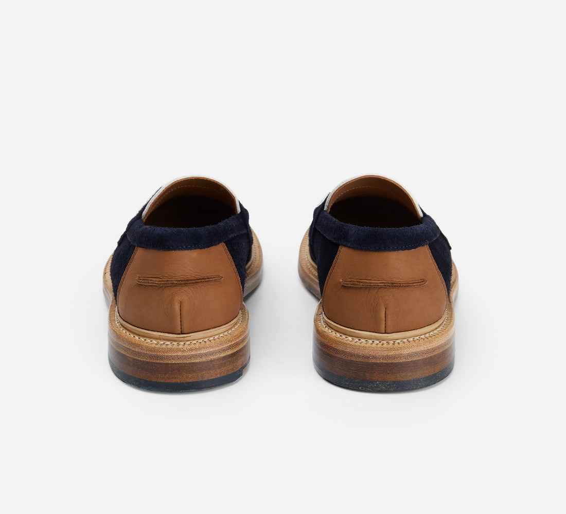 20th Anniversary Loafer - Navy/Cream Suede - 3