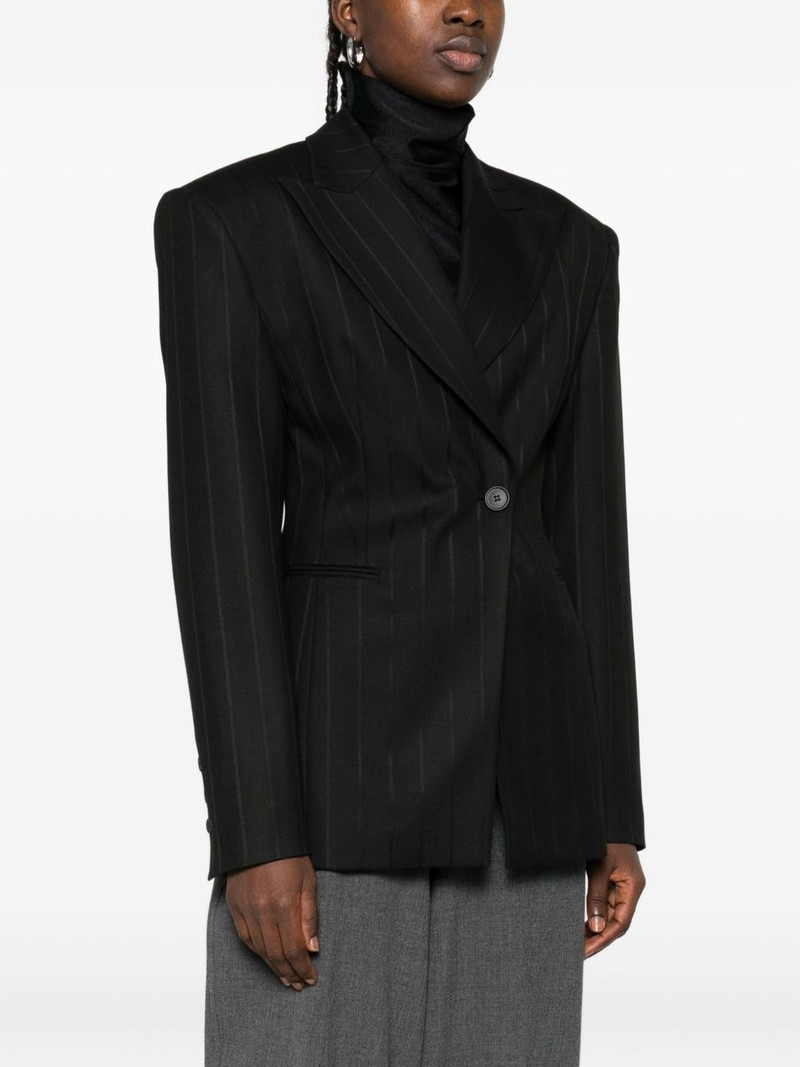 pinstriped single-breasted blazer 3