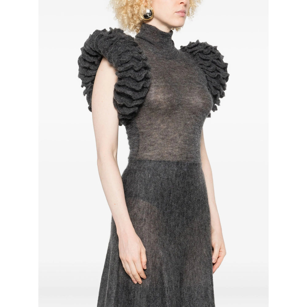 Alaïa Grey Tops - Blouses Women - 4