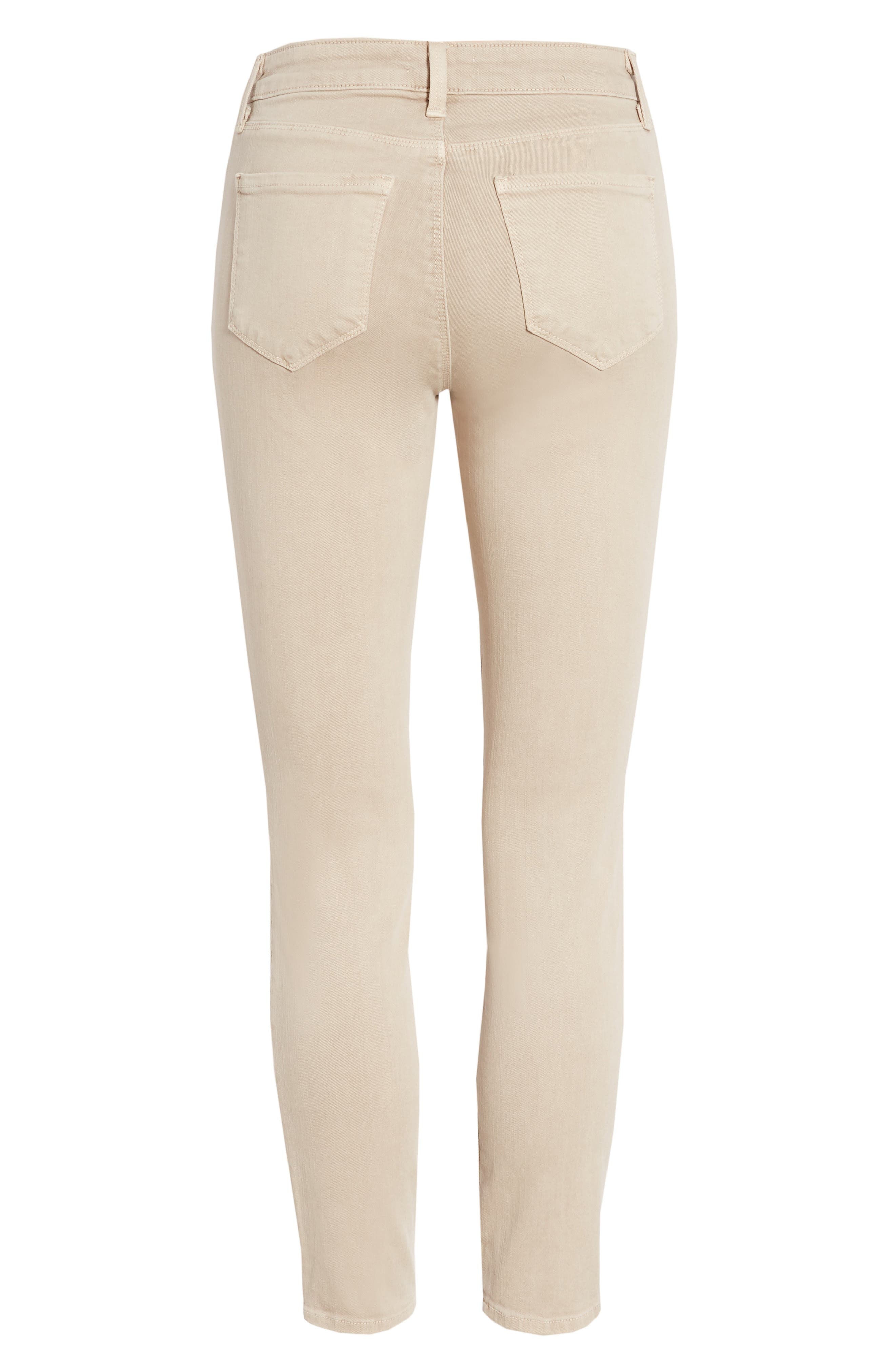 L'AGENCE High Waist Skinny Ankle Jeans in Biscuit at Nordstrom - 7