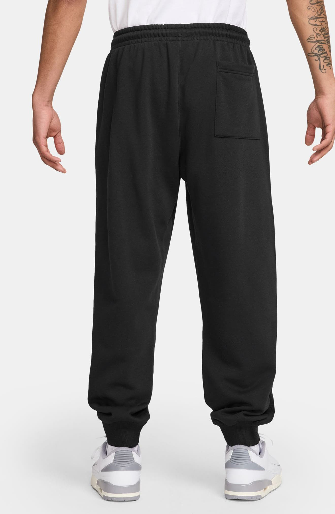 Jordan Graphic Print Brooklyn Fleece Sweatpants in Black/White at Nordstrom - 2