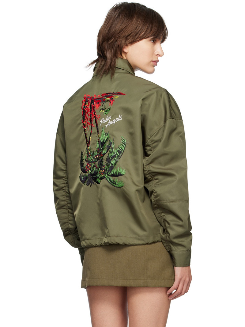 Green Upside Down Bomber Jacket 3