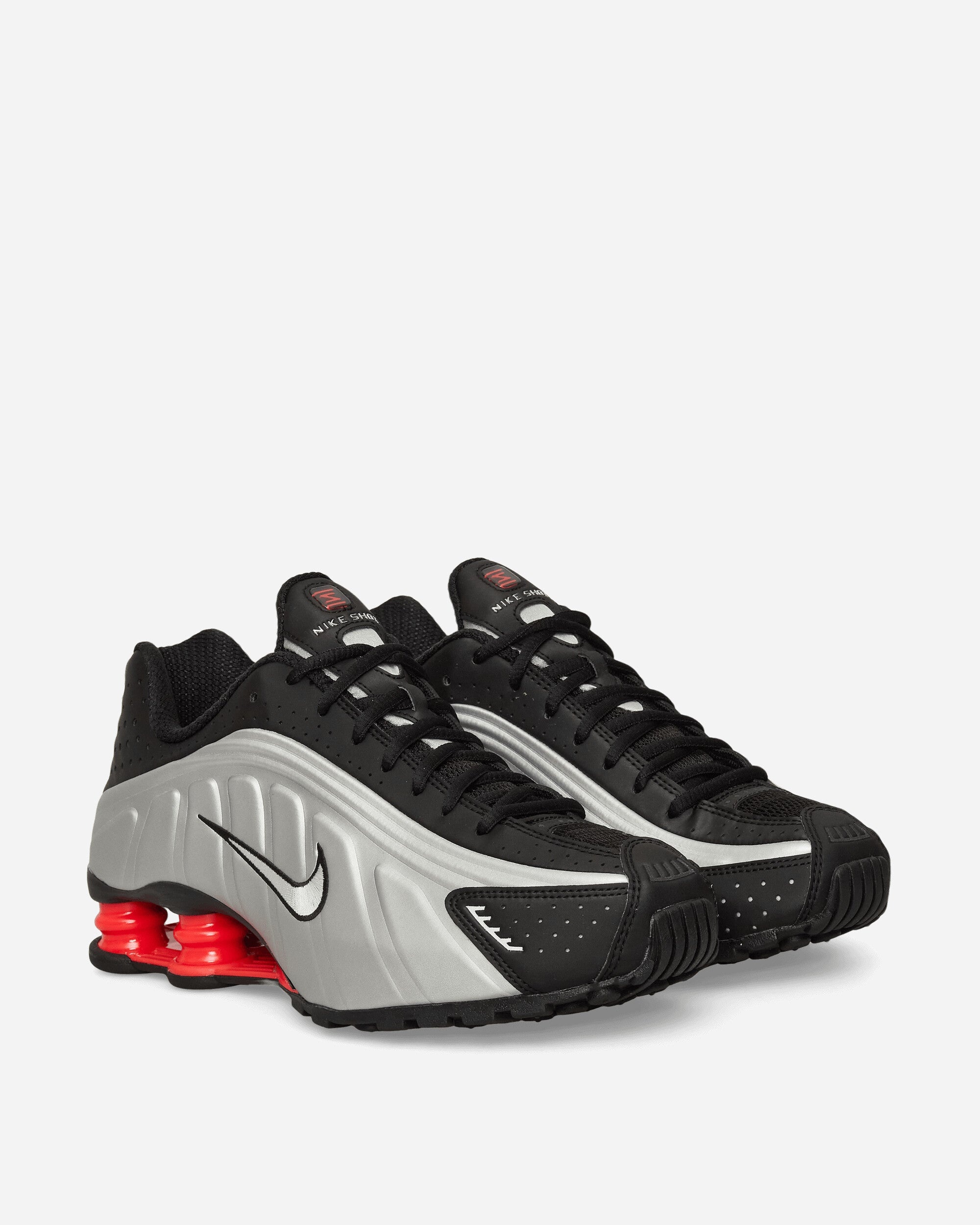 Shox R4 Sneakers Metallic Silver / Black / Light Crimson - 2