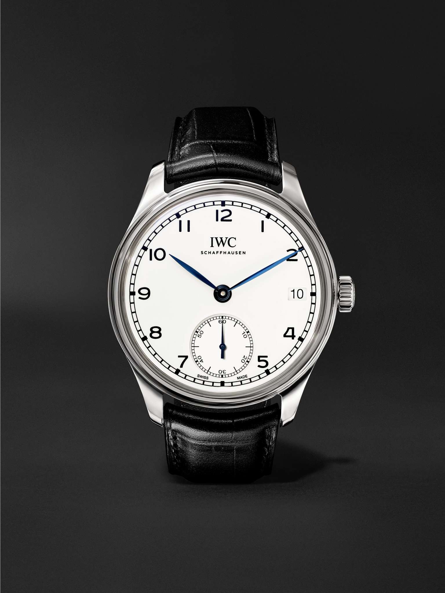 Portugieser 8-Day 150 Years Limited Edition Hand-Wound 43mm Stainless Steel and Alligator Watch - 1