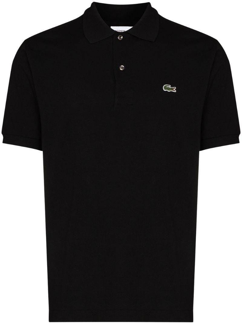 logo-patch short-sleeve polo shirt - 1